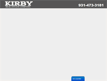 Tablet Screenshot of kirbyrealtytn.com